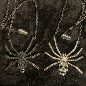 2 Kreepsville 666 spider necklaces